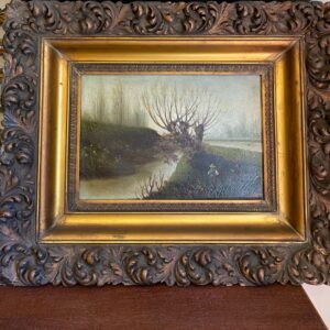 Pintura al óleo "Paesaggi Fluviali"