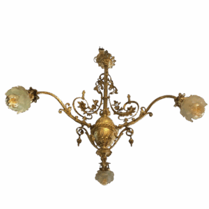 Antigua lámpara francesa de tres brazos