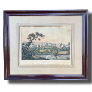 Grabado antiguo coloreado "Gracehill" (Irlanda del Norte)